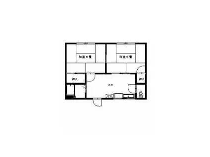 石川ハイツ(2DK/2階)の間取り写真