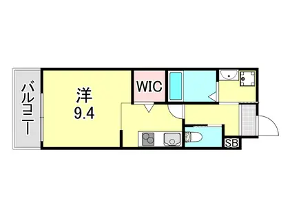 OCTA青木(ワンルーム/2階)の間取り写真