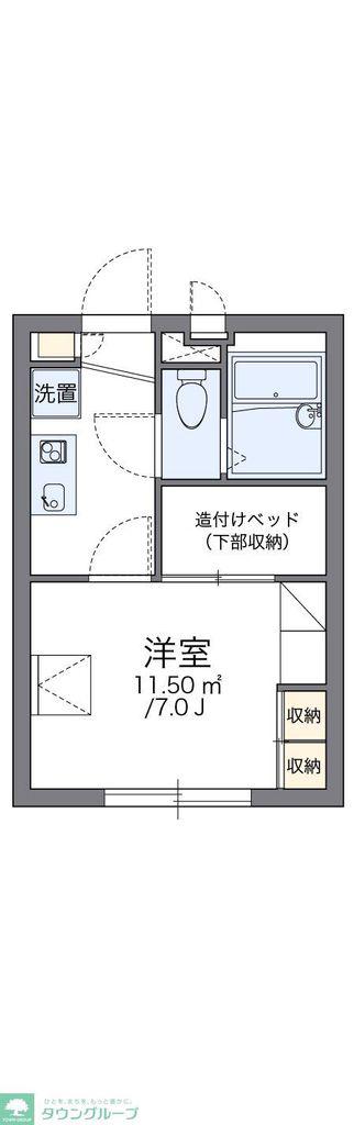 レオパレスステラ(1K/2階)の間取り写真