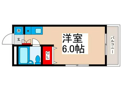 海楽新井マンション(ワンルーム/1階)の間取り写真