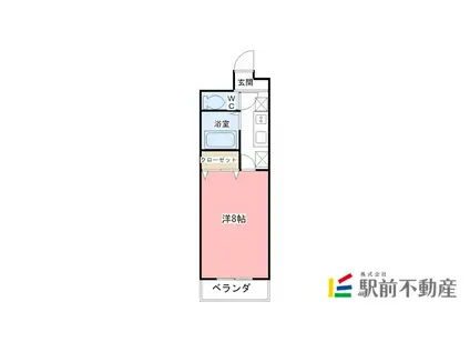 シティライフ野田(1K/5階)の間取り写真