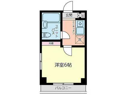 ダイアパレス相模原III(1K/7階)の間取り写真