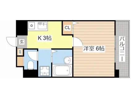 ハイツエクセルVII番館(1K/3階)の間取り写真