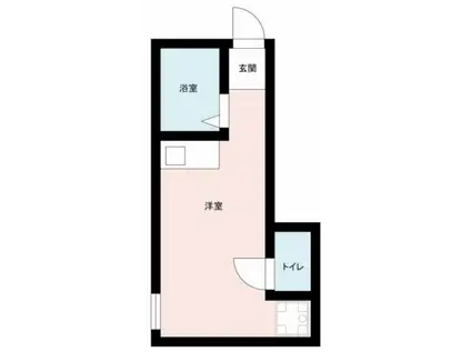 鷺宮PEACE CUBE Ⅰ(ワンルーム/1階)の間取り写真
