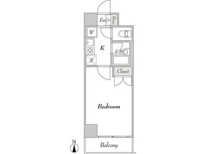 BLUROCK秋葉原(1K/6階)の間取り写真