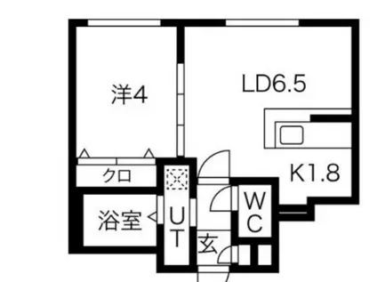 METAMORPHOSIS(1LDK/1階)の間取り写真