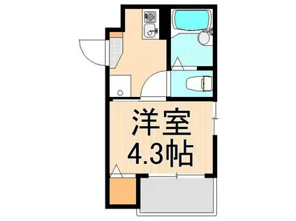 グランフォート五反野(1K/1階)の間取り写真