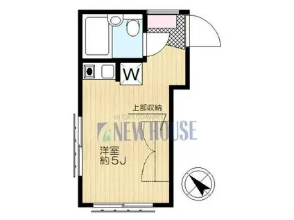 ヒルトップ市ヶ谷(ワンルーム/2階)の間取り写真