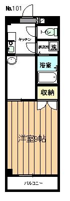 ロイヤル 江戸橋(1K/5階)の間取り写真