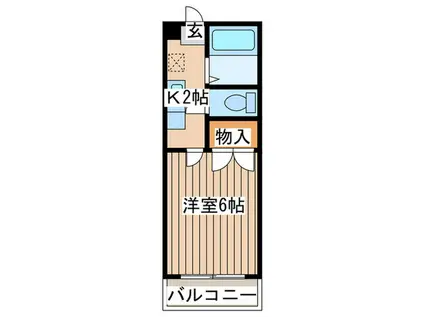 アーバンヒルズ文化町(1K/3階)の間取り写真
