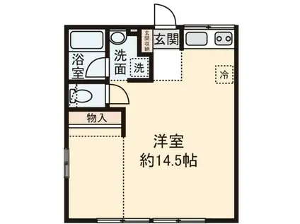 シティハイムバイリン(ワンルーム/2階)の間取り写真