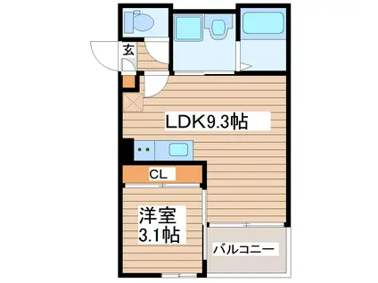 REGALEST八乙女(1LDK/2階)の間取り写真