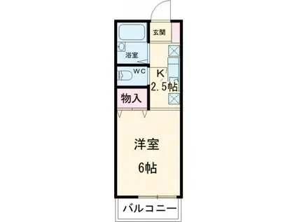 メゾン・ド・スリシエI A棟(1K/1階)の間取り写真