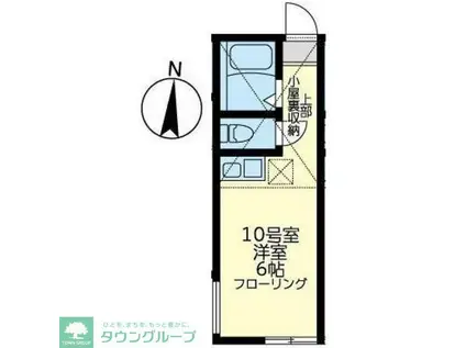 ユナイト追浜ジョルジャ・メローニ(ワンルーム/2階)の間取り写真