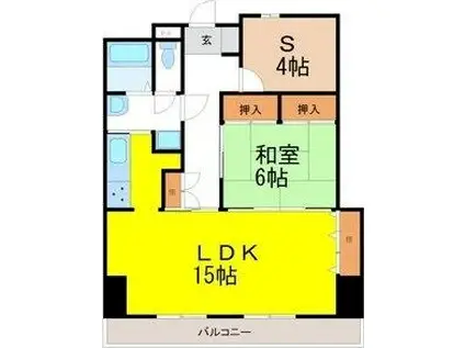エルメディコ(1SLDK/3階)の間取り写真