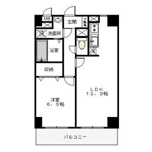 SATIE今泉(1LDK/5階)の間取り写真