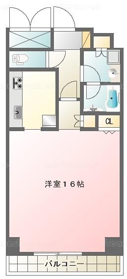 桃山台アルビラ(1K/2階)の間取り写真