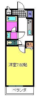 リヴェール和泉(1K/1階)の間取り写真