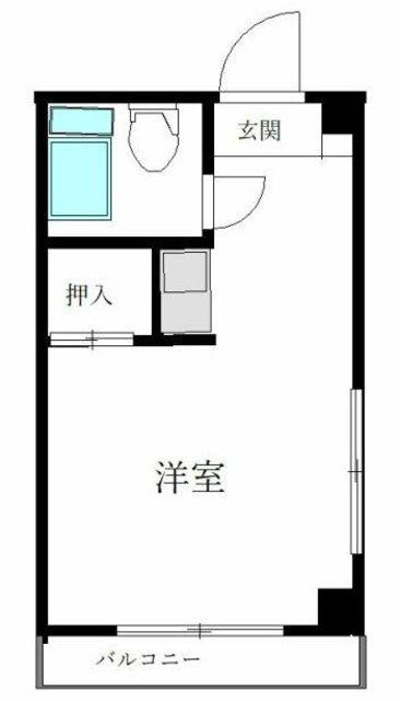 第一西尾ビル(ワンルーム/1階)の間取り写真