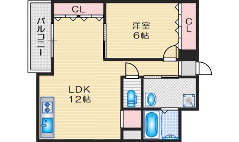 ハイツ舟木(1LDK/1階)の間取り写真