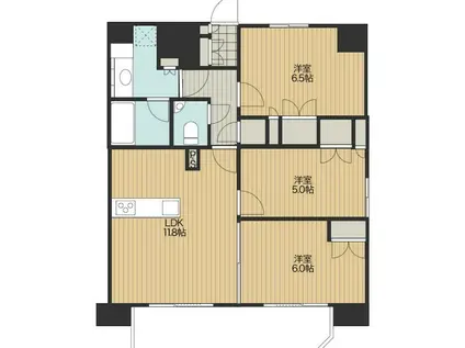 パレステージ朝霞本町(3LDK/1階)の間取り写真