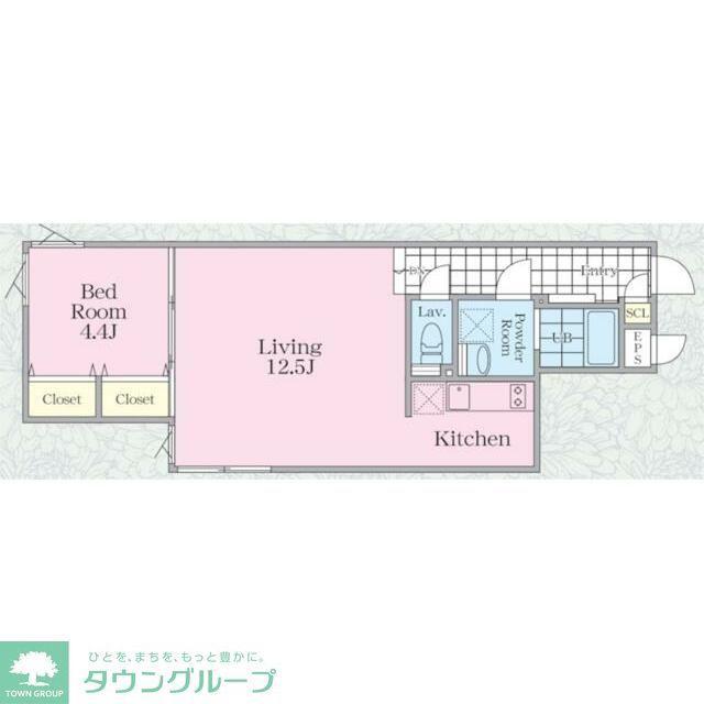 GRAN PASEO中野(1LDK/1階)の間取り写真
