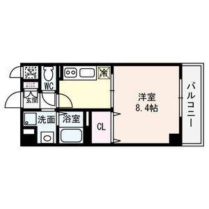グレース大嘉(1K/4階)の間取り写真