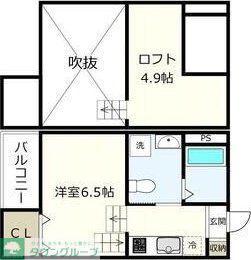 MSTOMORROW(ワンルーム/1階)の間取り写真