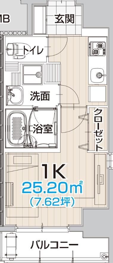 PULCHRA IMAIKE(1K/9階)の間取り写真