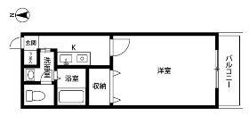アンプルールフェール寿(1K/1階)の間取り写真