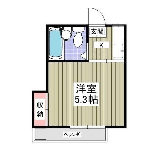 泉コーポラス(1K/2階)の間取り写真