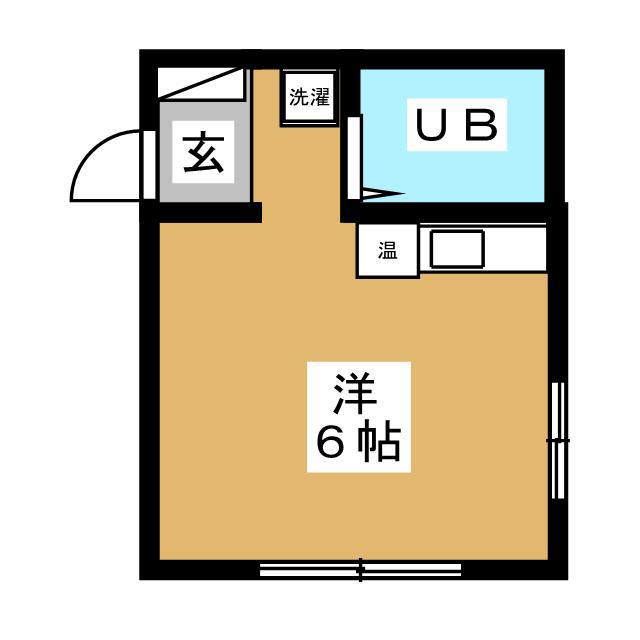 カレッジドームカワイ(ワンルーム/1階)の間取り写真