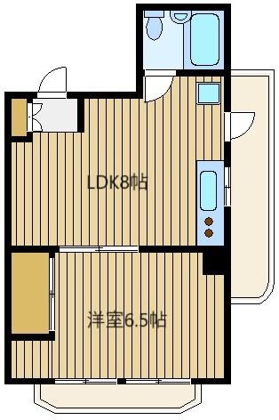 アルボ―レ(1LDK/3階)の間取り写真