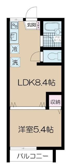 マンハイム西落合(1LDK/2階)の間取り写真