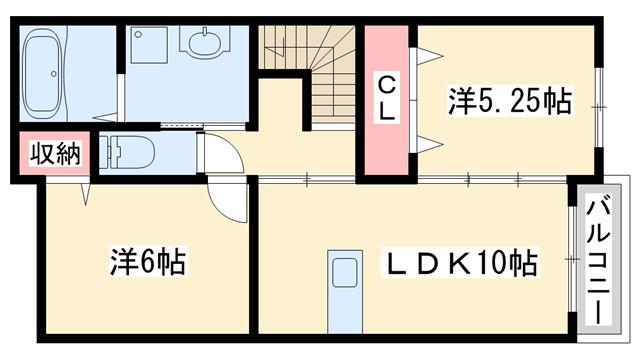 ジェネロシティ-A(2LDK/1階)の間取り写真