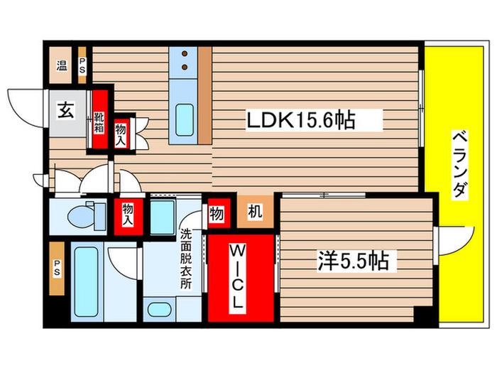 EXCEED.S(1LDK/3階)の間取り写真