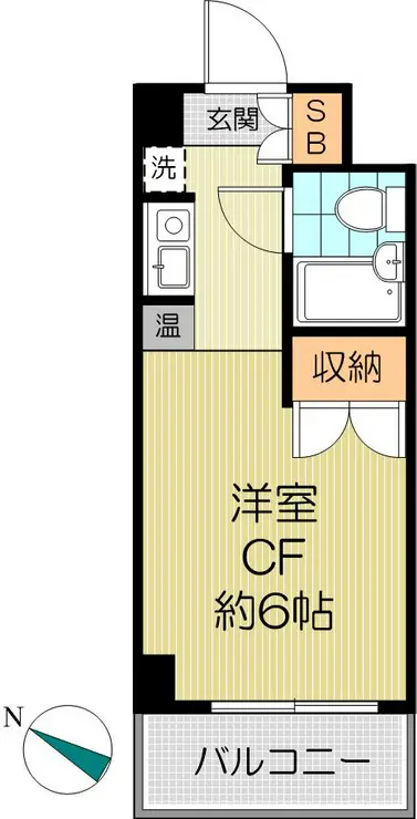 西早稲田M.O.ハウス 5階階 間取り