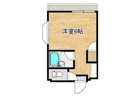 プランドール(ワンルーム/4階)の間取り写真
