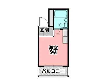 TS CUBE 緑町(ワンルーム/6階)の間取り写真