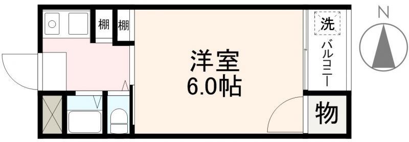 MINEBLDG(1K/1階)の間取り写真