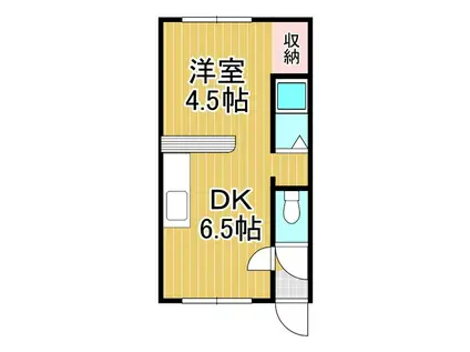 パルフェ日吉(1DK/1階)の間取り写真