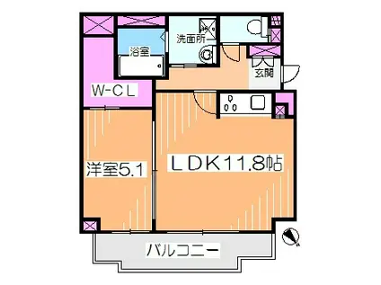 アトリエール堺新町(1LDK/8階)の間取り写真