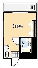 コーポ一の宮(ワンルーム/1階)の間取り写真