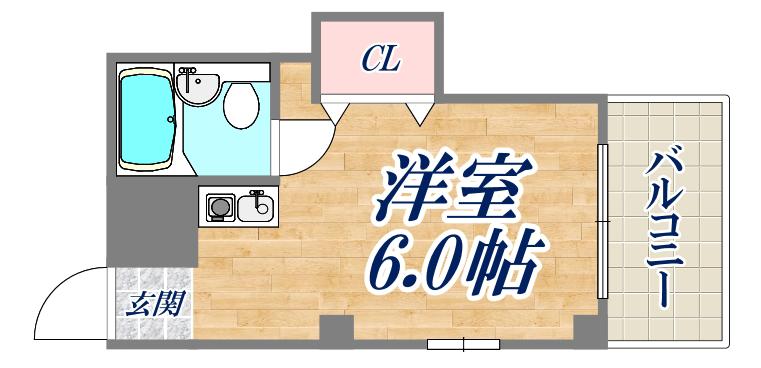 プチ・アムール(ワンルーム/5階)の間取り写真