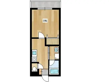アベニュー奥原(1DK/2階)の間取り写真