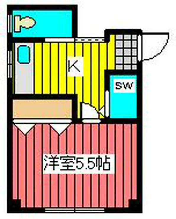 筑波マンション 4階階 間取り
