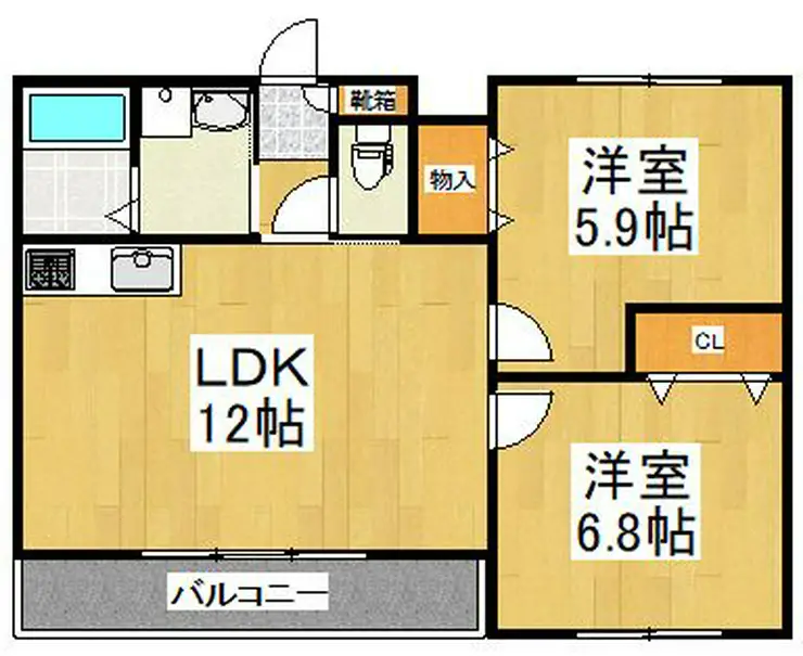ウィステリア浅間 3階階 間取り