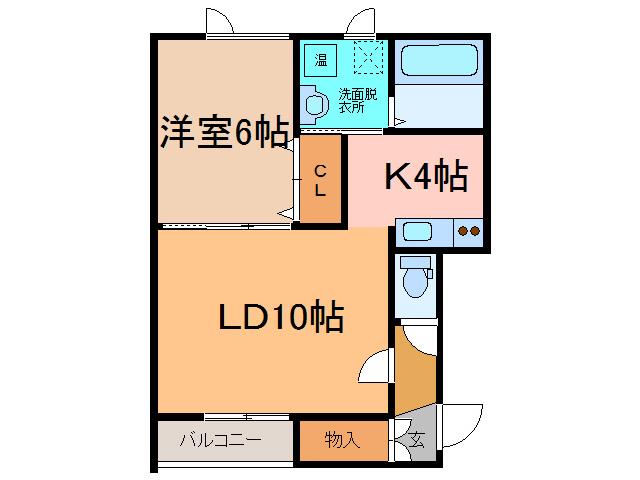 ＪＲ根室本線 帯広駅 徒歩31分 3階建 築13年(1LDK/1階)の間取り写真