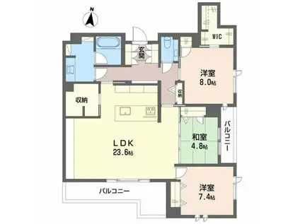 阪急甲陽線 苦楽園口駅 徒歩9分 3階建 新築(3LDK/3階)の間取り写真