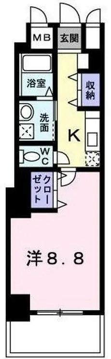 ソーニ・ドゥ・オーロ 2階階 間取り